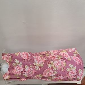 Floral pink dress size size Small